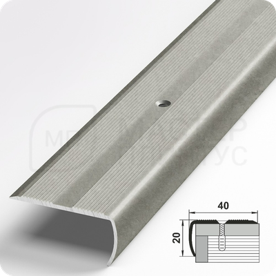 Порог угловой Лука ПУ 06.2700.058 Бетон сильвер