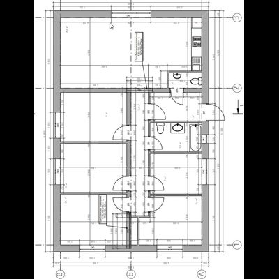 Одноэтажный дом с пятью спальнями 101.8 м² (S33)