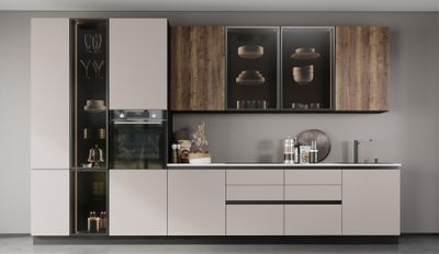 Кухня Авеню Дуб галифакс табак монолит глоу