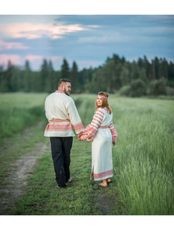 Косоворотка ткачество "Сила Души" белая