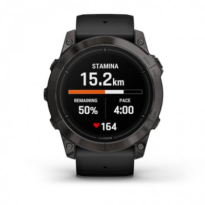 Умные часы Garmin Epix Pro Gen 2 Standard Edition 51 мм, серый, черный силиконовый ремешок (010-02804-21)