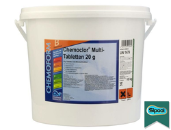 Медленный хлор комплексный в таблетках (20 г), 50 кг