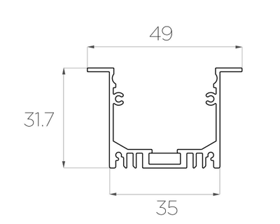 Алюминиевый профиль 4L-4932-V ANOD