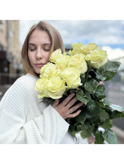 11 голландских роз 80 см (цвет на выбор)