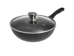 Вок с антипригарным покрытием и стеклянной крышкой "Орион", 26см ГАРДАРИКА (0726-04-10)