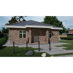 Одноэтажный дом с тремя спальнями 126м² (S65)