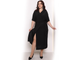 Платье полуприлегающего силуэта с запахом Арт. 6159 (Цвет черный) Размеры 48-62
