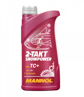 МОТОРНОЕ МАСЛО MANNOL 2-Takt Snowpower MN7201-1 1L (1430) (Синтетика)
