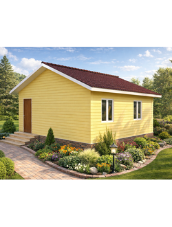 Д-04 ДАЧНЫЙ ДОМ ИЗ БРУСА: ГАБАРИТНЫЕ РАЗМЕРЫ: (6Х6М), ОБЩАЯ ПЛОЩАДЬ: 36М²