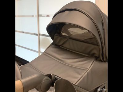 Детская коляска 3 в 1 Luxmom F2 Черный (Экокожа)