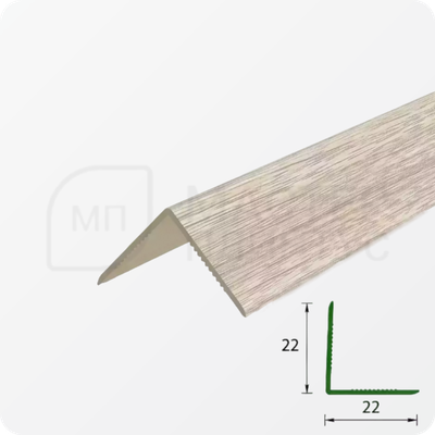 УГОЛ ДЕКОРАТИВНЫЙ 10Х10 УП 01-27.2700.501Л СЕРЕБРО (матовый)