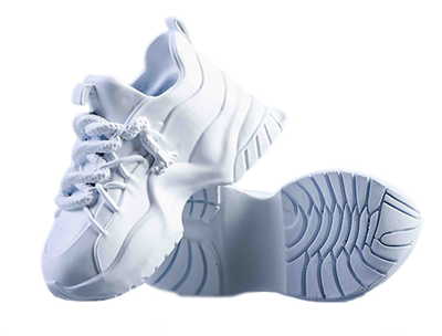 Женские кроссовки (белые) 1/6 Street shoes (21XG73B) - VSTOYS
