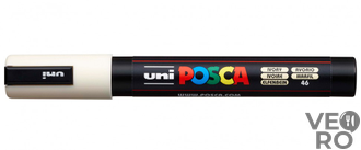 Акриловый Маркер Uni POSCA PC-5M 1,8-2,5мм, овальный наконечник, слоновая кость