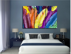 Модульная картина "Перья"