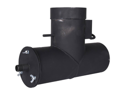 Патрубок дымохода вертикальный ROMMER D=120, L=247, H=346 (Арт. RSB-1110-041394)