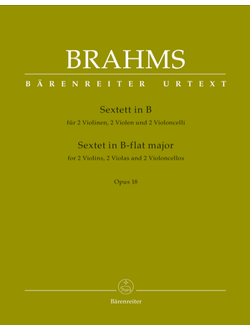 Brahms Sextet for 2 Violins, 2 Violas and 2 Violoncellos B-flat major op. 18