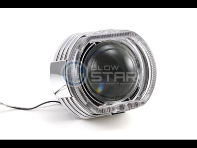 Бленда (маска) для линз 3.0 дюйма, F-Style с кольцом CREE (белый) 2 режима, 1шт