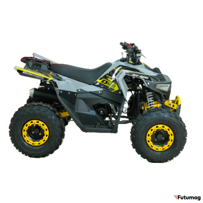 Квадроцикл бензиновый MOTAX GRIZLIK RAPTOR D125 желтый