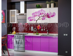Кухня "Орхидея" фиолетовая 2,0м Миф