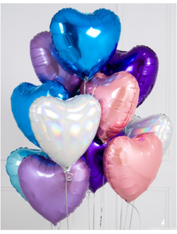 Фонтанчик из 12 шаров в тематике Русалочка