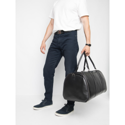 Кожаный портплед / дорожная сумка Goffredo 
Premium black (арт. 4045-51)