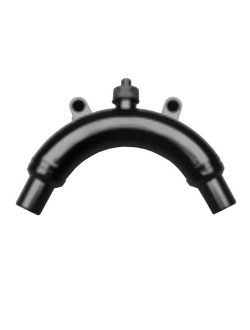 Антисифонное колено Matromarine Products 6000100010 250x140мм шланг Ø19мм из чёрного пластика