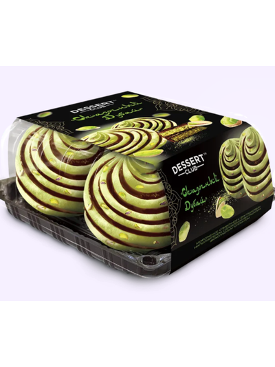 СКАЗОЧНЫЙ ДУБАЙ ПЛОМБИР со вкусом чизкейка, с наполнителем дубайский шоколад, с шоколадным топпингом и орехом фисташки 400гр