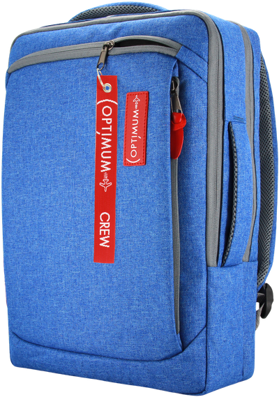 Рюкзак сумка для ноутбука 15.6 - 17.3 дюймов Optimum, голубой