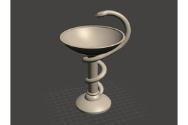 Чашка Гигеи. Модель, высота 164 мм