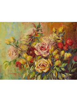 Картина Розовый поцелуй Круглова Светлана