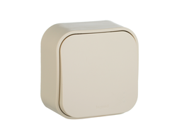 Legrand 782230 Quteo, Выключатель одноклавишный, 10А, IP20, слоновая кость