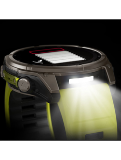 Часы Garmin Fenix 8 —51mm Solar Sapphire Titanium Amp Yellow / Graphite