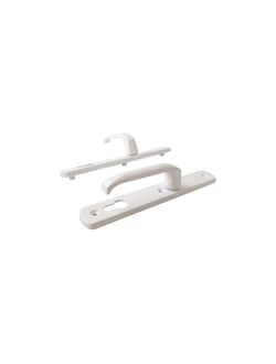 3-Болта 92-35 .Нажимной гарнитур  для дверного профиля  (Входная дверь ) Белый