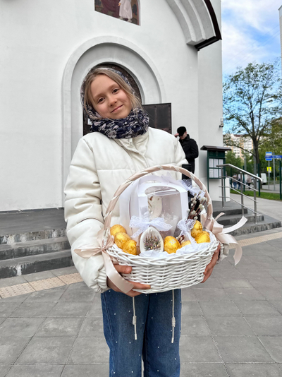Корзина пасхальная "Фаберже"