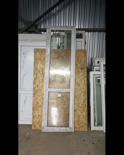 Бу2450-ДВЕРЬ БАЛКОННОГО ТИПА БУ ШИРИНА 700 ВЫСОТА 2430, ПРОФИЛЬ 60, 24 СП (ОДНОКАМЕРНЫЙ)