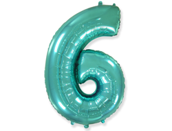 Фольгированная цифра - Бирюза