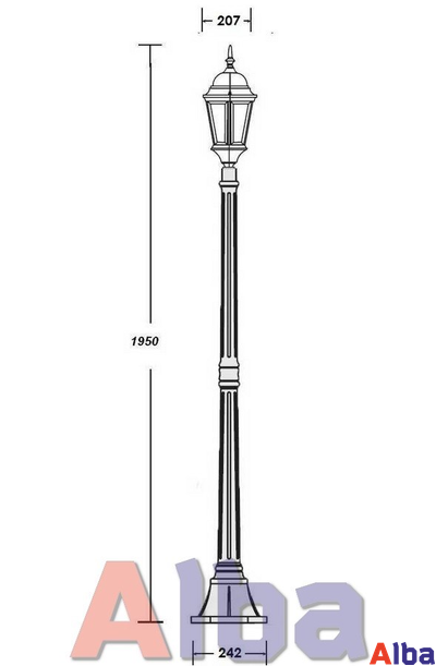 Astoria 408 2L BG Парковый светильник