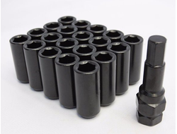 Комплект гаек Max Guard конус 12*1,25 черный HEX внутренний