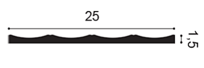 Декоративная стеновая 3D панель из полиуретана Orac Decor W114 VALLEY XL