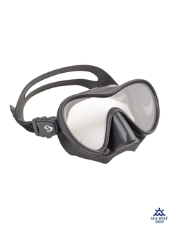 Маска для дайвинга с трубкой Scorpena комплект темно-серый (взрослый)