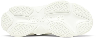 Balenciaga Triple S Trainer Allover Logo White женские