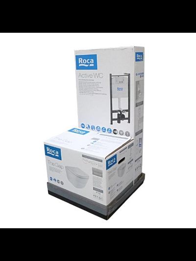 Комплект Roca GAP 893104100 подвесной унитаз + инсталляция + кнопка