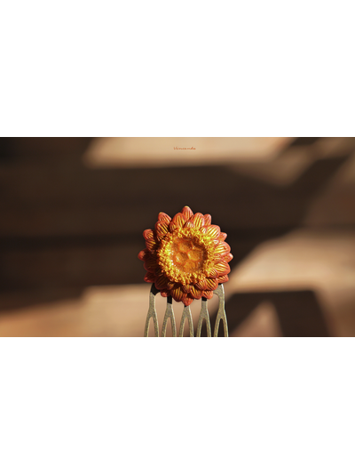 Гребень для волос "Цветок для медовой феи"