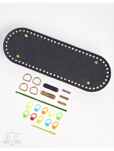 Донышко 30 на 10 и крючок с фурнитурой для вязания