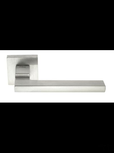 Дверная ручка на квадратном основании Fratelli Cattini "SLIM" 8-CS матовый хром