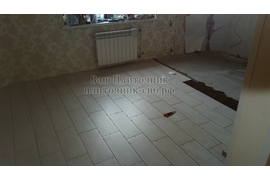 Укладка керамогранита под паркетную доску со сноской на 1/3