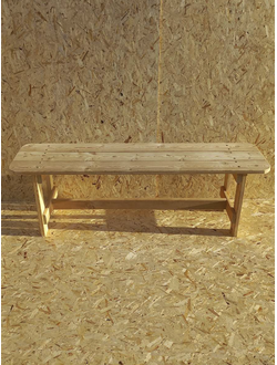 Лавка без спинки; 390*470*1200; лиственница