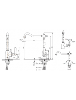 Смеситель для кухни с высоким изливом Bravat ART F775109C-1 хром
