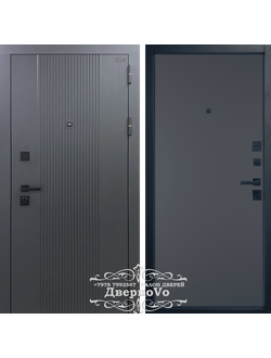 ВФД (VFD) ВЛАДИМИРСКАЯ ФАБРИКА ДВЕРЕЙ/ BALANCE Twin. NUITA/ ЭКОШПОН Sharkskin - Onyx/ ТОЛЩИНА 112 мм/ ТРИ КОНТУРА/ МИНЕРАЛЬНАЯ ПЛИТА