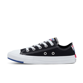 Кеды Converse All Star Logo Play черные низкие детские фото